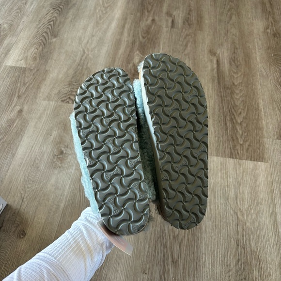 Birkenstock Free People Papillio Sandals Womens 39 US 8 Sherpa Big Buckle Blue - Picture 5 of 8